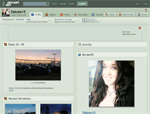 Tablet Screenshot of dakota15.deviantart.com