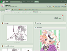 Tablet Screenshot of hanarok.deviantart.com