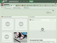 Tablet Screenshot of dknismo.deviantart.com