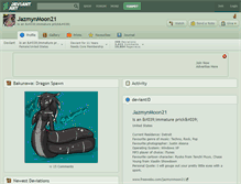 Tablet Screenshot of jazmynmoon21.deviantart.com