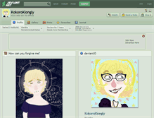 Tablet Screenshot of kokoroklongly.deviantart.com