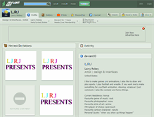 Tablet Screenshot of ljrj.deviantart.com