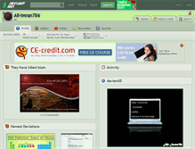 Tablet Screenshot of ali-imran786.deviantart.com