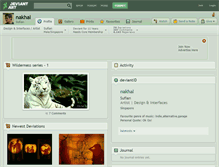 Tablet Screenshot of nakhal.deviantart.com