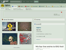 Tablet Screenshot of idigifest.deviantart.com