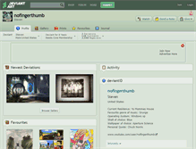 Tablet Screenshot of nofingerthumb.deviantart.com