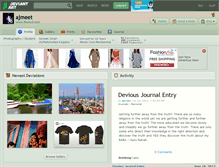 Tablet Screenshot of ajmeet.deviantart.com