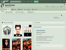 Tablet Screenshot of malachidesigns.deviantart.com