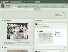 Tablet Screenshot of caldish.deviantart.com