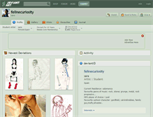 Tablet Screenshot of felinecuriosity.deviantart.com