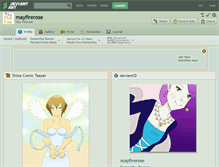 Tablet Screenshot of mayfirerose.deviantart.com