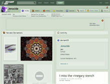 Tablet Screenshot of jenocide.deviantart.com