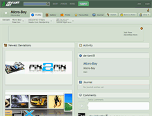 Tablet Screenshot of micro-boy.deviantart.com
