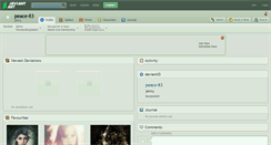 Desktop Screenshot of peace-83.deviantart.com