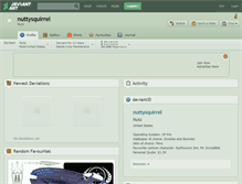 Tablet Screenshot of nuttysquirrel.deviantart.com