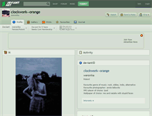 Tablet Screenshot of clockwork--orange.deviantart.com