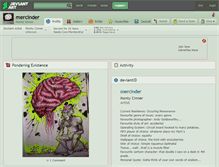 Tablet Screenshot of mercinder.deviantart.com