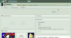 Desktop Screenshot of evil-teen666.deviantart.com