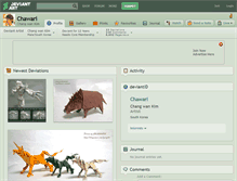 Tablet Screenshot of chawari.deviantart.com