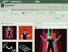 Tablet Screenshot of evilhaunter13.deviantart.com