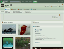 Tablet Screenshot of fantasy100.deviantart.com