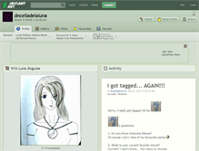 Tablet Screenshot of dncelladelaluna.deviantart.com