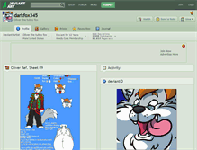 Tablet Screenshot of darkfox345.deviantart.com