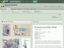 Tablet Screenshot of demonic-wanderer.deviantart.com