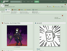 Tablet Screenshot of kmuf.deviantart.com