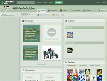 Tablet Screenshot of mlp-fan-fic0-club.deviantart.com
