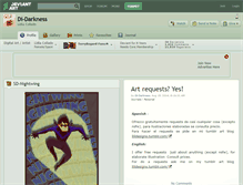 Tablet Screenshot of di-darkness.deviantart.com