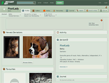 Tablet Screenshot of pixellady.deviantart.com