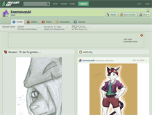 Tablet Screenshot of kosmosuzuki.deviantart.com