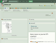 Tablet Screenshot of okama-way.deviantart.com