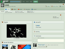 Tablet Screenshot of cymek.deviantart.com