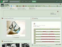 Tablet Screenshot of cro4ky.deviantart.com