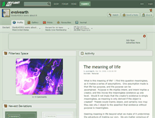 Tablet Screenshot of evolvearth.deviantart.com