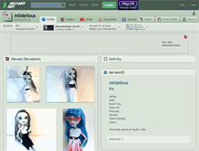 Tablet Screenshot of m0delious.deviantart.com