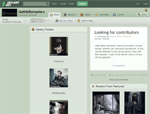 Tablet Screenshot of gothikromania.deviantart.com