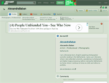 Tablet Screenshot of alexandrababan.deviantart.com