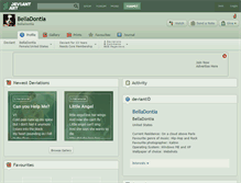 Tablet Screenshot of belladontia.deviantart.com
