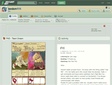 Tablet Screenshot of leedom111.deviantart.com