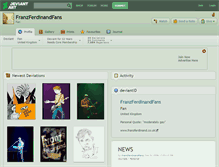 Tablet Screenshot of franzferdinandfans.deviantart.com