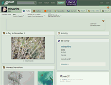 Tablet Screenshot of minashiro.deviantart.com