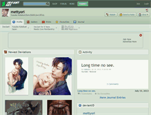 Tablet Screenshot of mettyori.deviantart.com