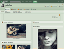 Tablet Screenshot of martadiana.deviantart.com