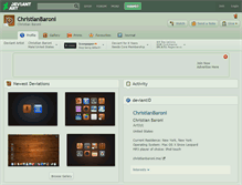 Tablet Screenshot of christianbaroni.deviantart.com