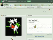 Tablet Screenshot of myuam.deviantart.com