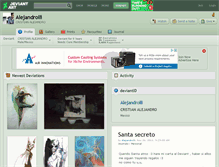 Tablet Screenshot of alejandrolli.deviantart.com