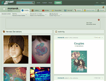 Tablet Screenshot of momavok.deviantart.com